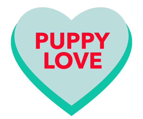 Puppy Love Heart Tag