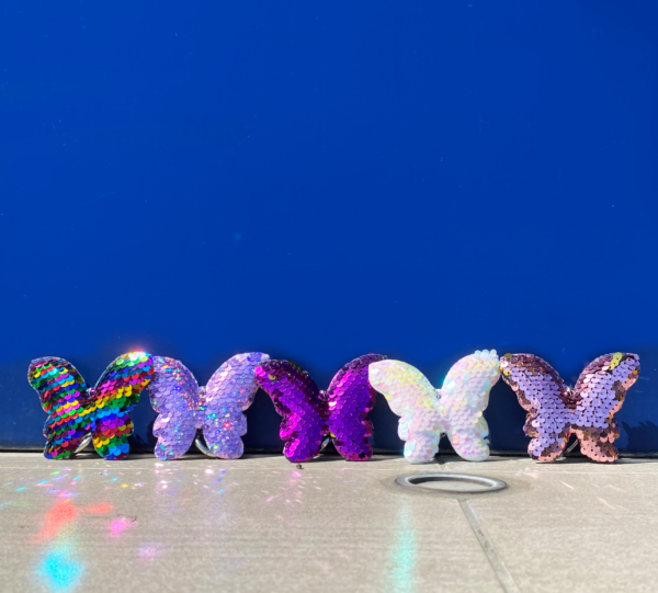 Sequin Butterfly Charms