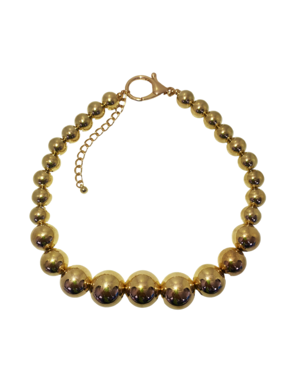 Fursace Gold Bead Necklace